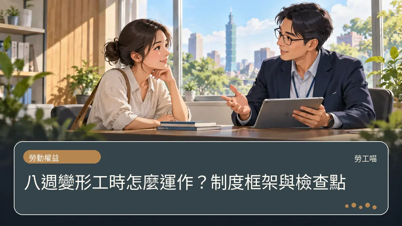 八週變形工時怎麼運作？制度框架與檢查點主題插畫