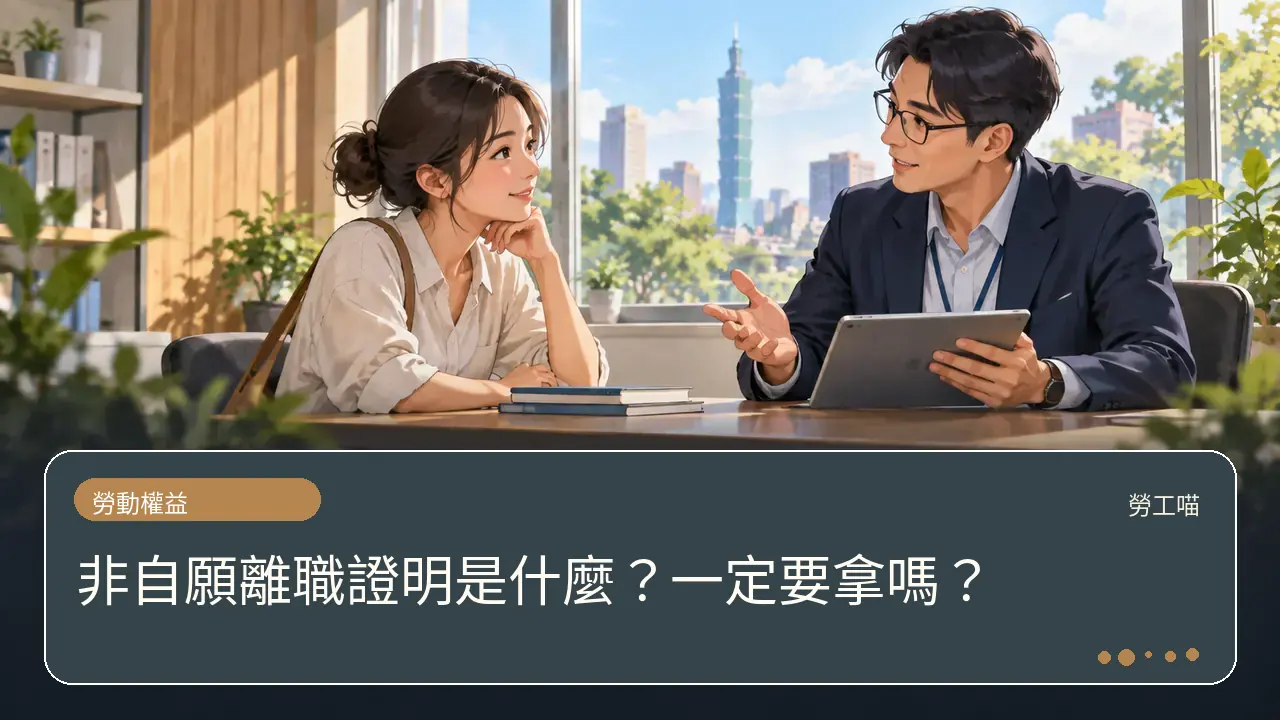 非自願離職證明是什麼?一定要拿嗎?主題插畫