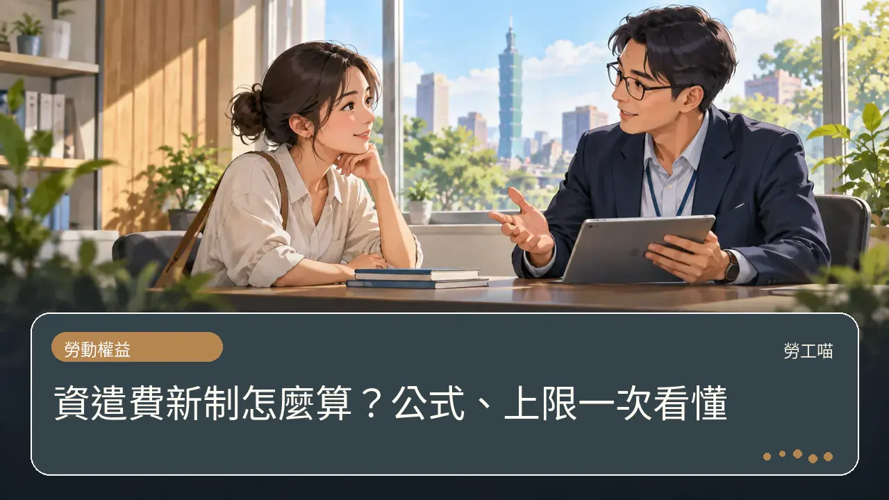資遣費新制怎麼算?公式、上限一次看懂主題插畫